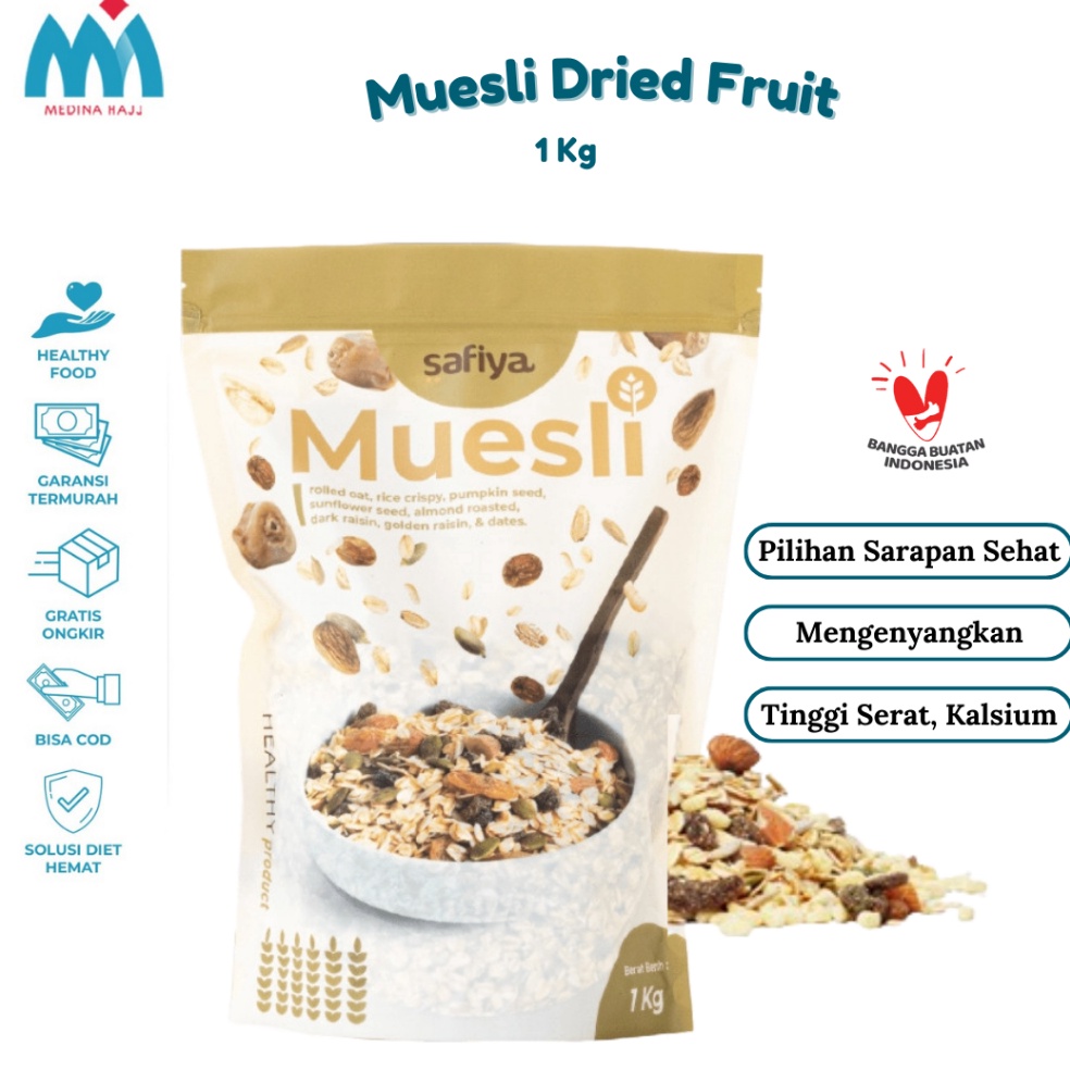 

Hanya disini Muesli Sereal 1 Kg Safiya Sereal dan Snack Sehat