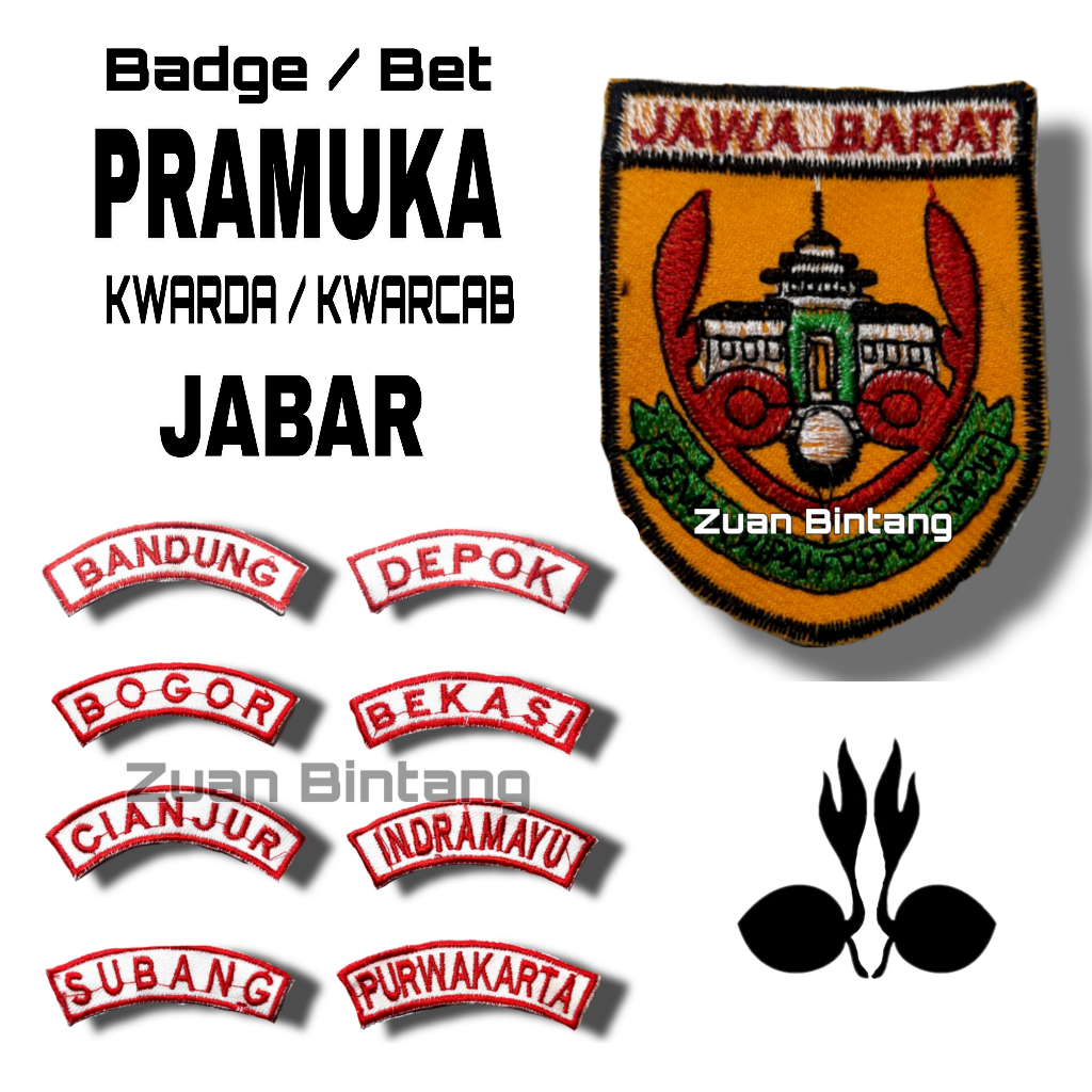 ATRIBUT LOKASI PRAMUKA KWARDA JAWA BARAT/ATRIBUT PRAMUKA JAWA BARAT