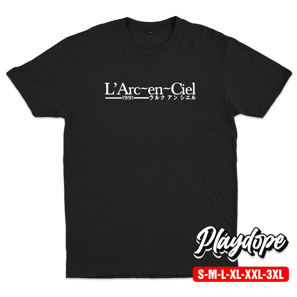 Playdope T-Shirt Band L'ARC~EN~CIEL L ARC EN CIEL LARUKU JROCK Band Japanese