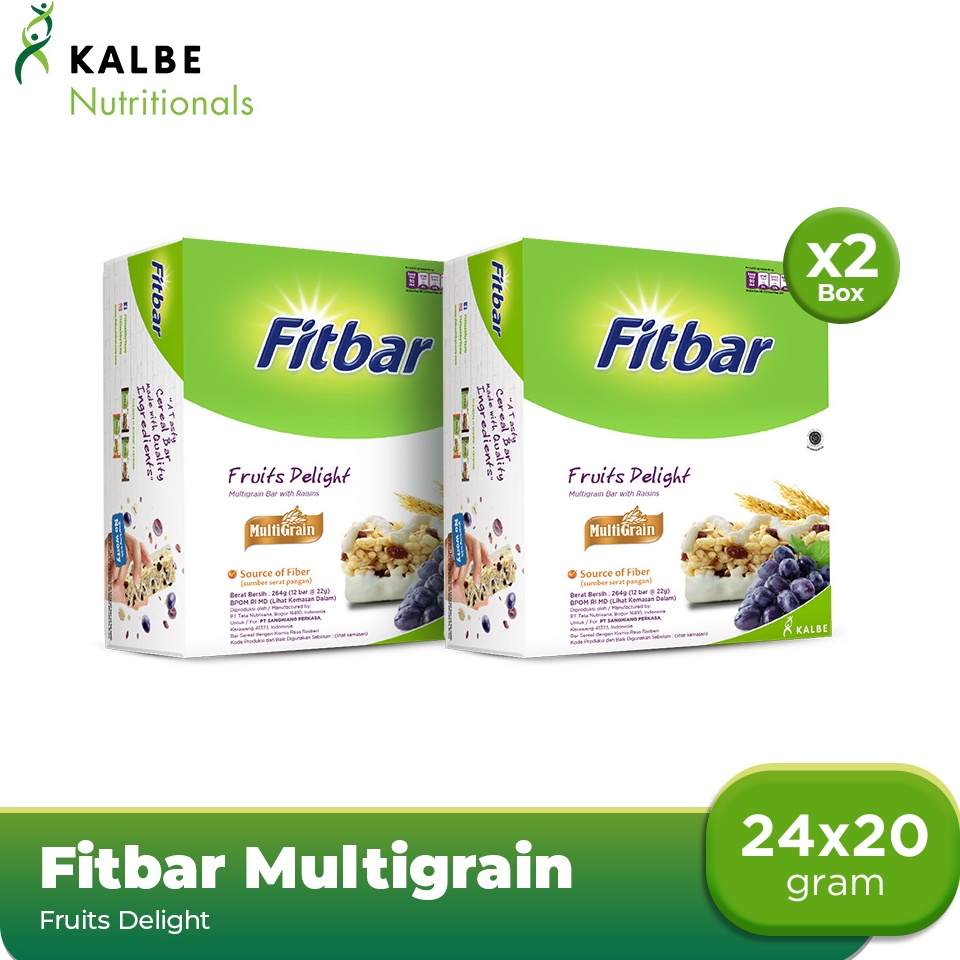 

Penawaran khusus Fitbar Fruits Delight 12x2gr Multigrain 2 pack
