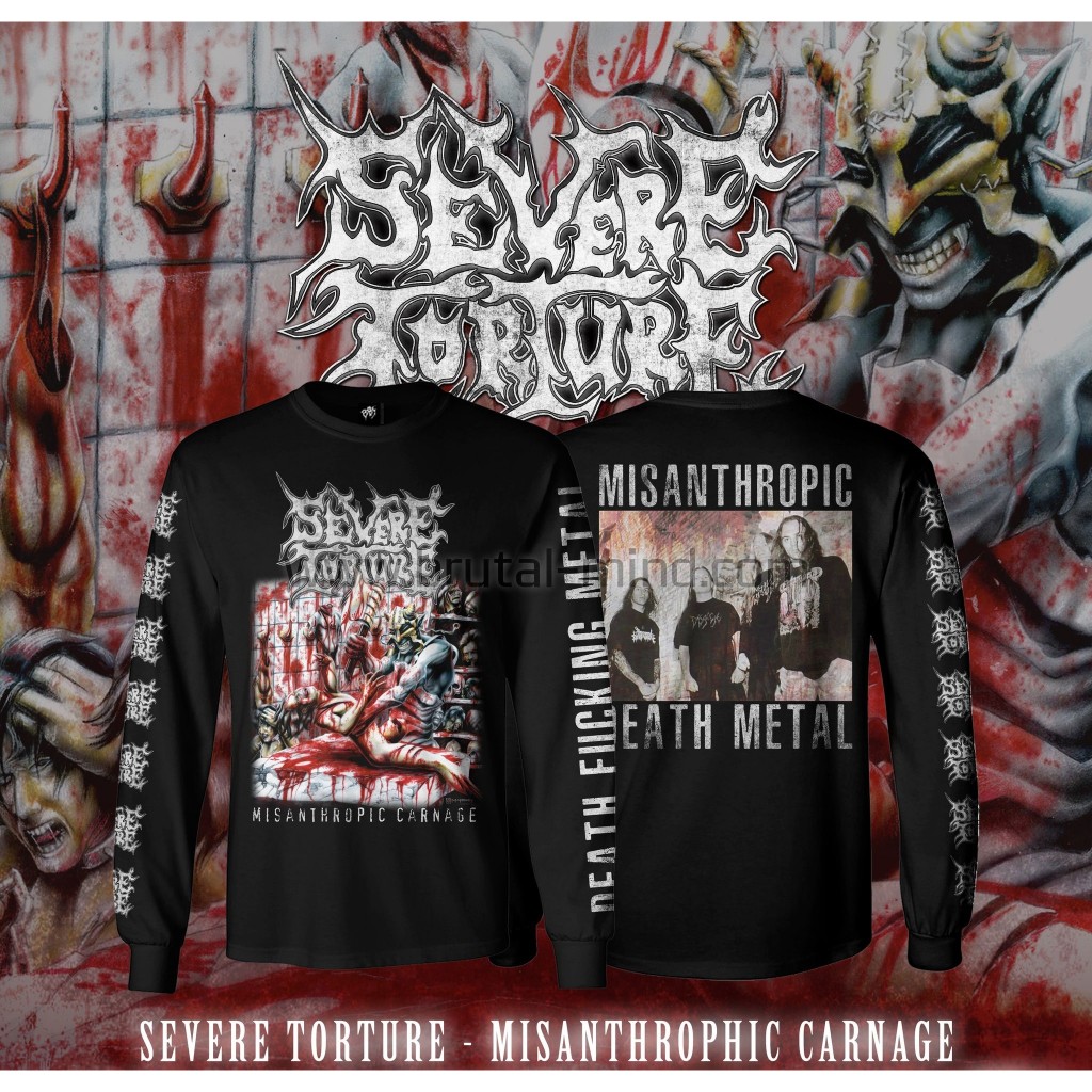 ORIGINAL LONGSLEEVE SEVERE TORTURE - Misanthrophic Carnage