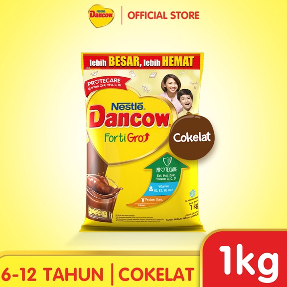 

Makin murah DANCOW Fortigro Susu Bubuk Susu Anak Coklat Pouch 1kg