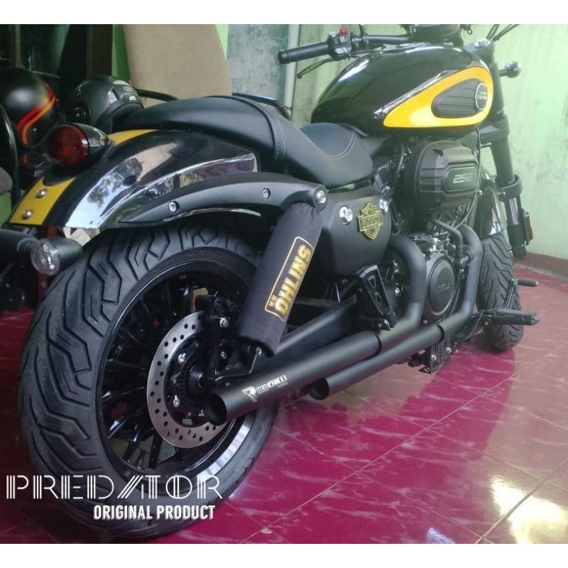 knalpot benelli keeway benda v252c - knalpot keeway benda v252c