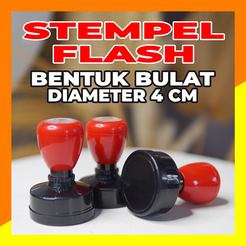 

Stempel Flash 1 Warna Bentuk Bulat Diameter 4CM