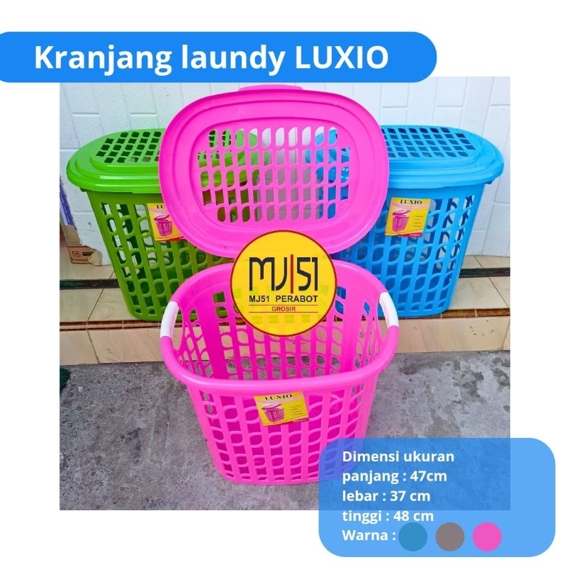 KERANJANG BAJU LAUNDRY LUXIO WARNA