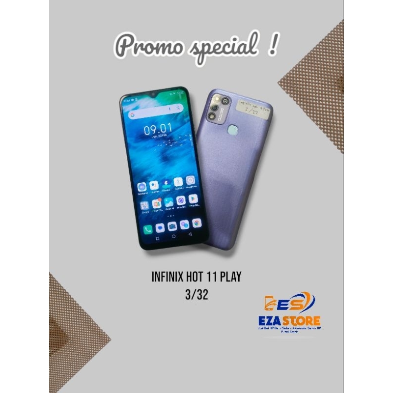 Infinix hot11play RAM 3/32