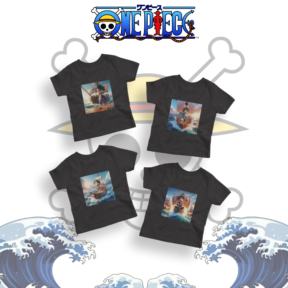 KAOS ANAK TEMA LUFFY/ KAOS CUSTOM LUFFY