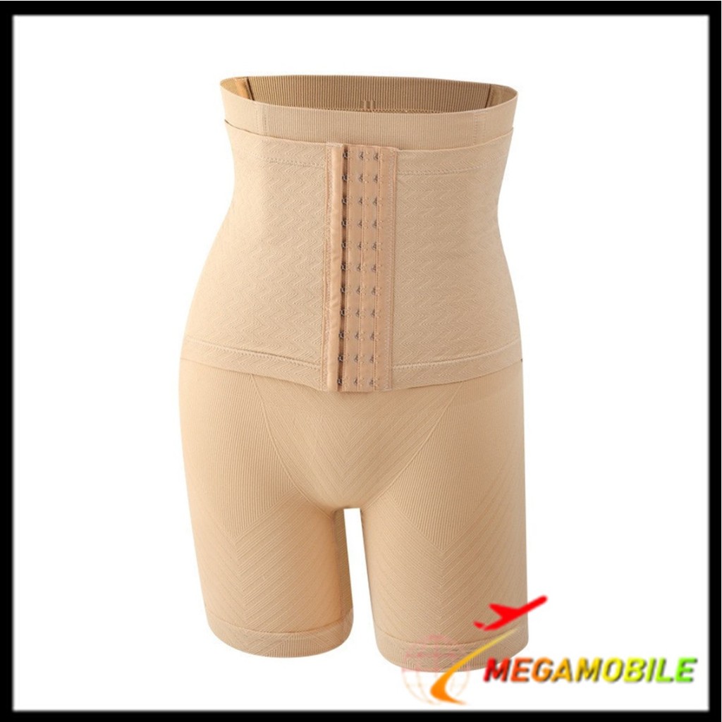MM - Korset Pengecil Perut 3 Kait Model Celana Pendek 6960 Highwaist Slim Pelangsing Perut dan Paha 