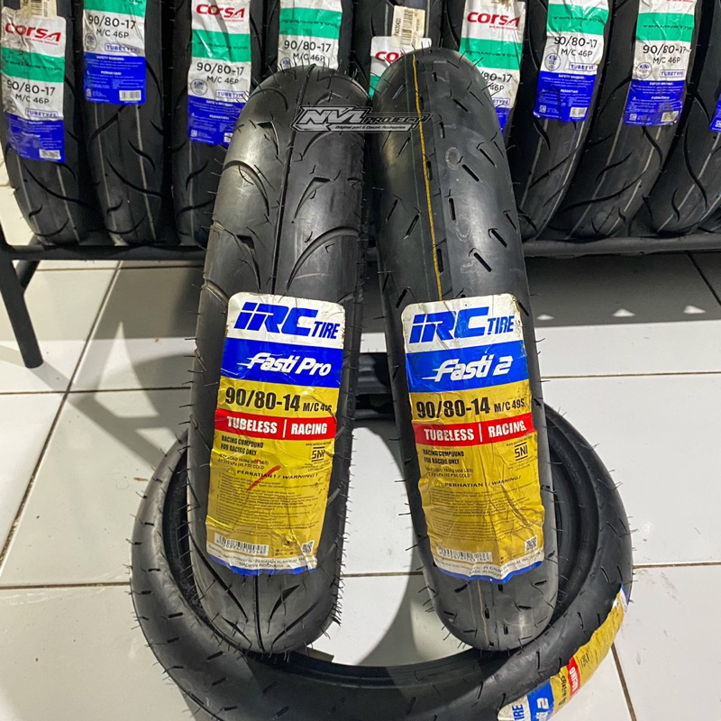 Ban IRC Fasti pro Fasti 2 90 80 ring 14 Race tire Soft compound Ban tubeless Original