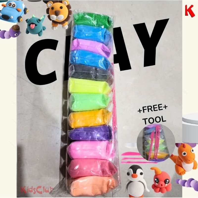 Clay Mainan isi 12 Warna Warni
