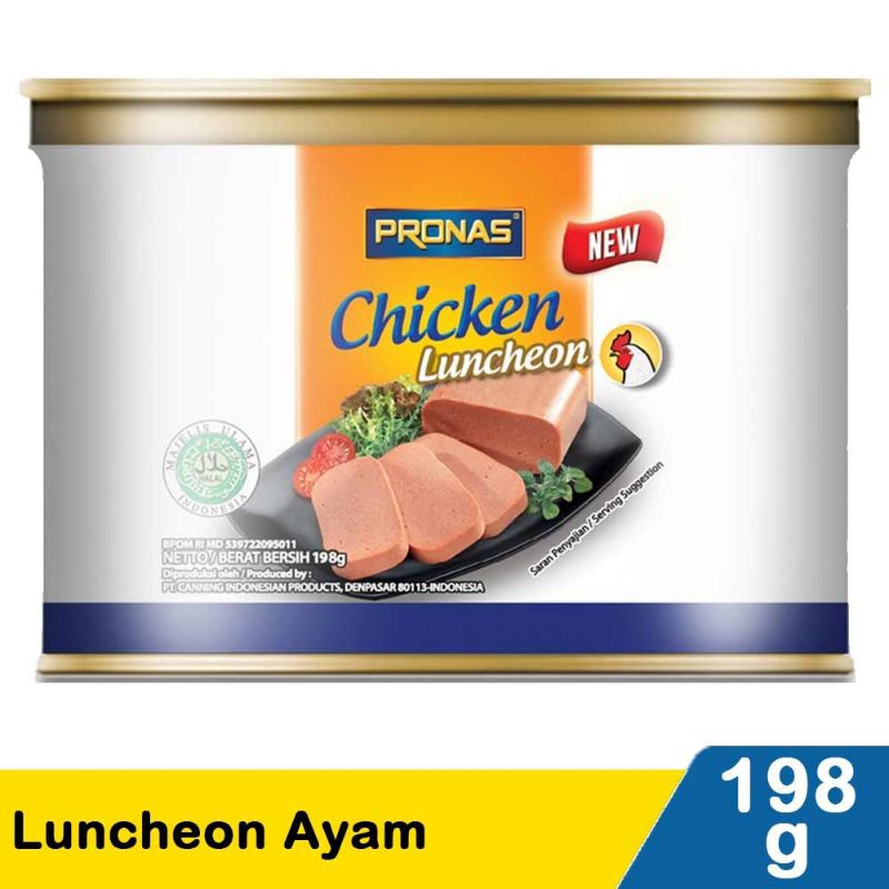 

Kornet ayam Pronas Luncheon Ayam 198gram