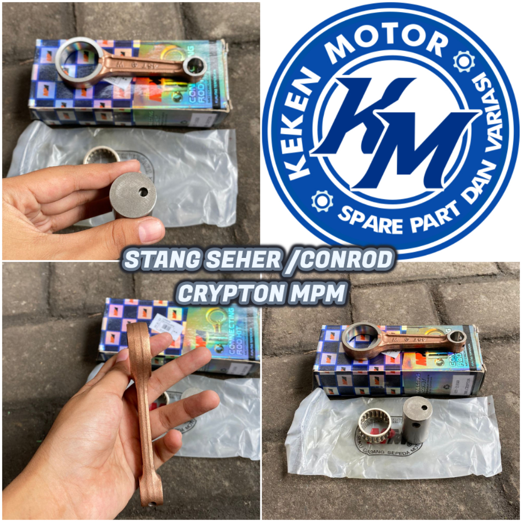 CONROD CONNECTING ROD STANG SEHER CRYPTON MPM || STANG SEHER / STANG PISTON CRYPTON MERK MPM