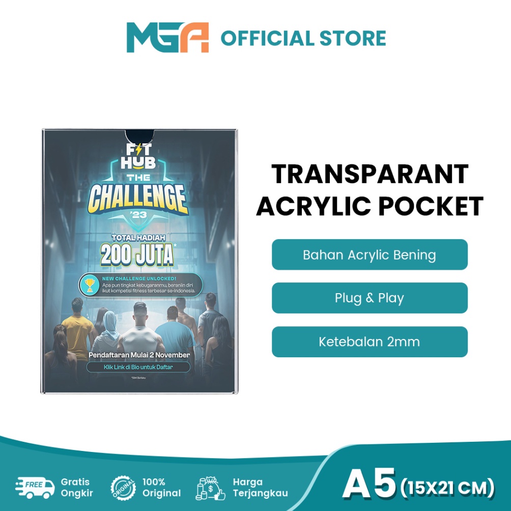 

Laris ARYLI AKRILIK PKET MENU FRAME WALL THIKER BRSUR A5 2MM 9