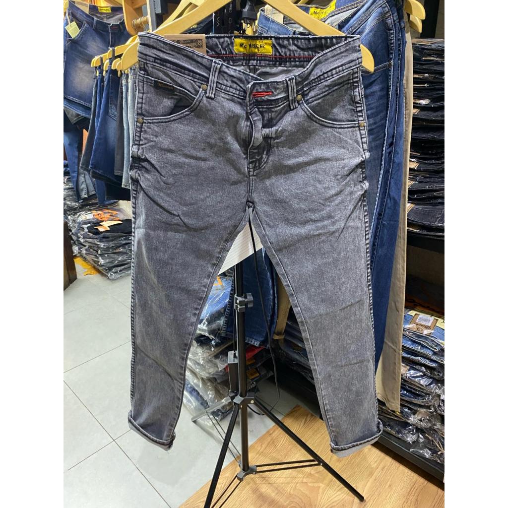 MC WISCER Celana Panjang Jeans Pria Polos Model Skinny Stretch Bahan Denim Jeans Melar Terbaik Pria