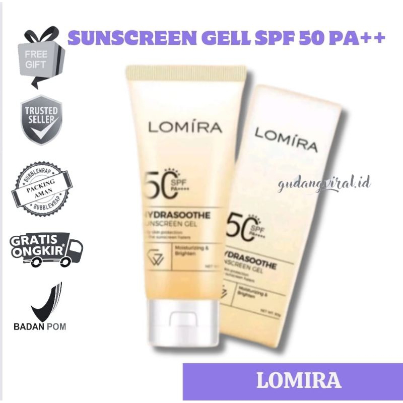 -GV- SUNSCREEN LOMIRA HYDRASOOTHE SUNSCREEN GEL LOMIRA SPF 50PA+++