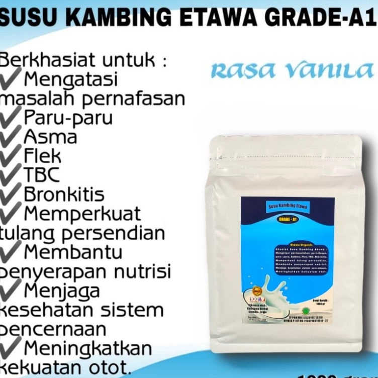 

Laku Keras SUSU KAMBING ETAWA GRADE A1 1GR1KG ORIGINAL