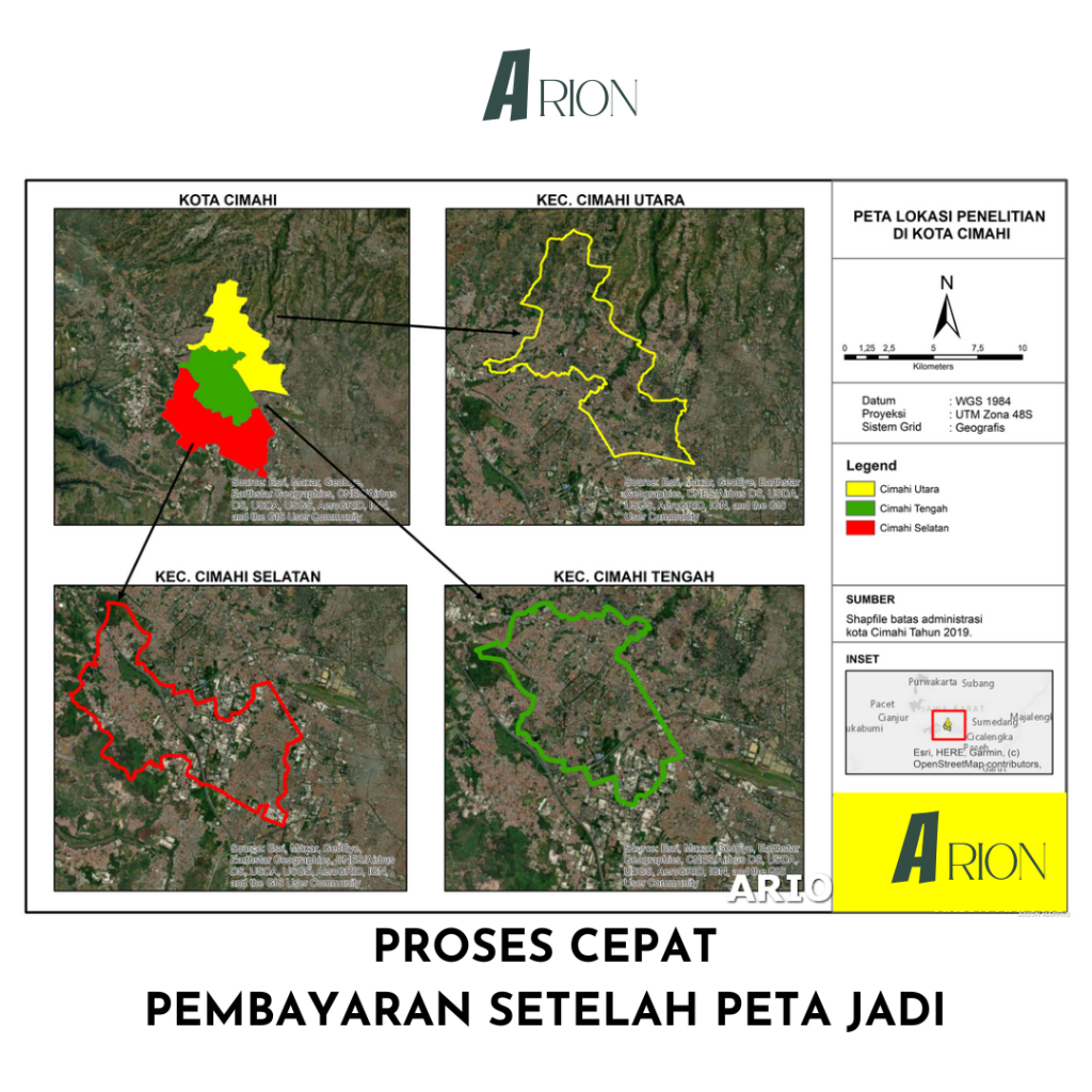 [ARION MAPPING] Jasa Pembuatan Peta lokasi penelitian