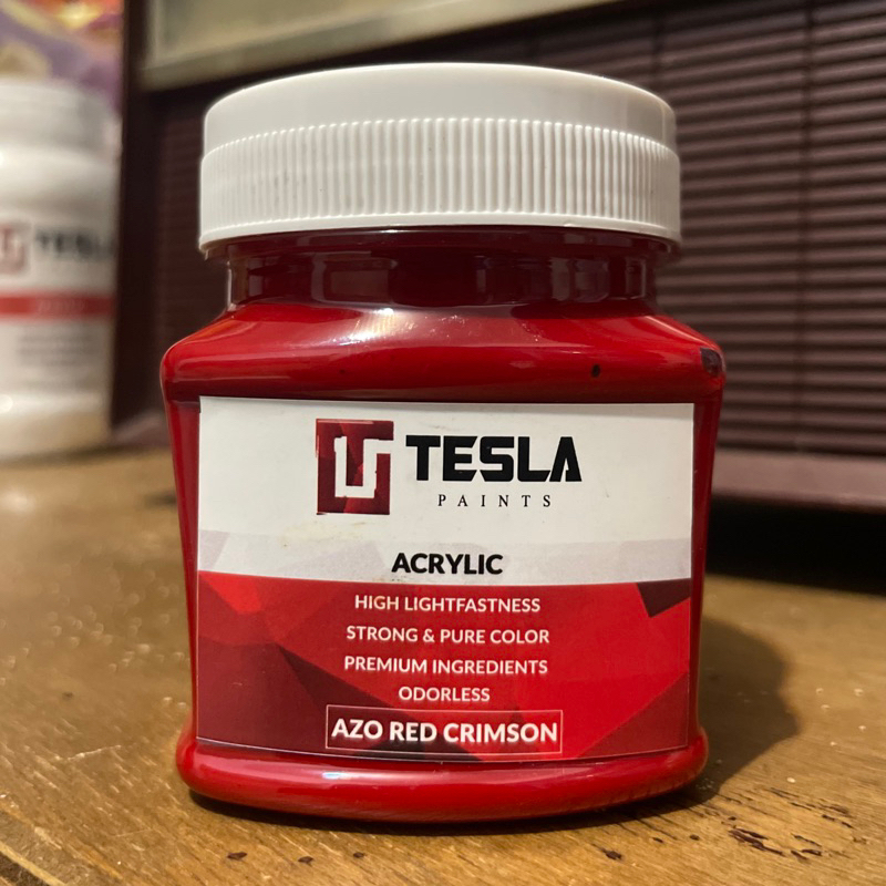 

TESLA PAINTS - ACRYLIC - AZO RED CRIMSON 125ML