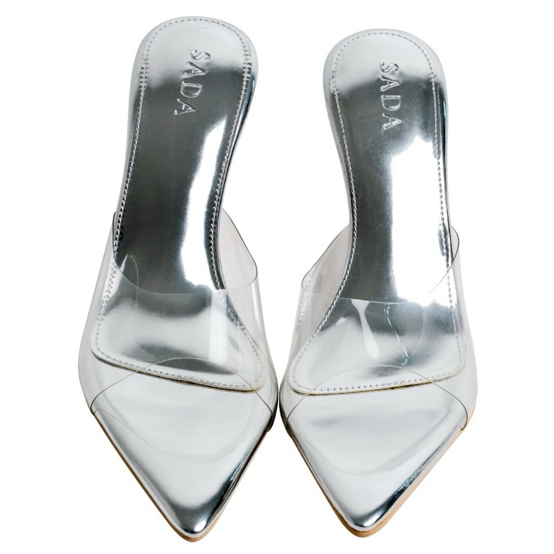 NEW WEAR SADA AQUA WEDGES 8 CM (Lancip) size 39 Silver