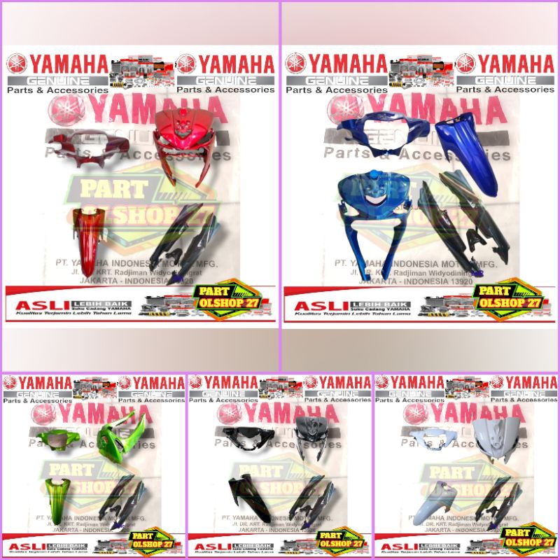 PAKET FULL SET BODY HALUS VEGA ZR 5D9 ASLI ORIGINAL YAMAHA