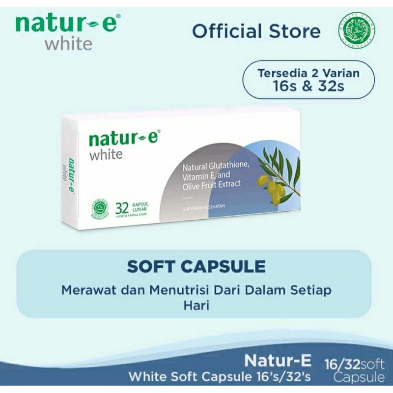 Natur-E White / Vitamin E/ Glutathione/ Pemutih Kulit