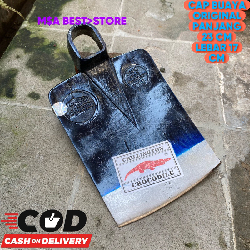 Cangkul Cap buaya import - Cangkul sawah pertanian berkebun anti lengket - Cangkul Super tebal dan T