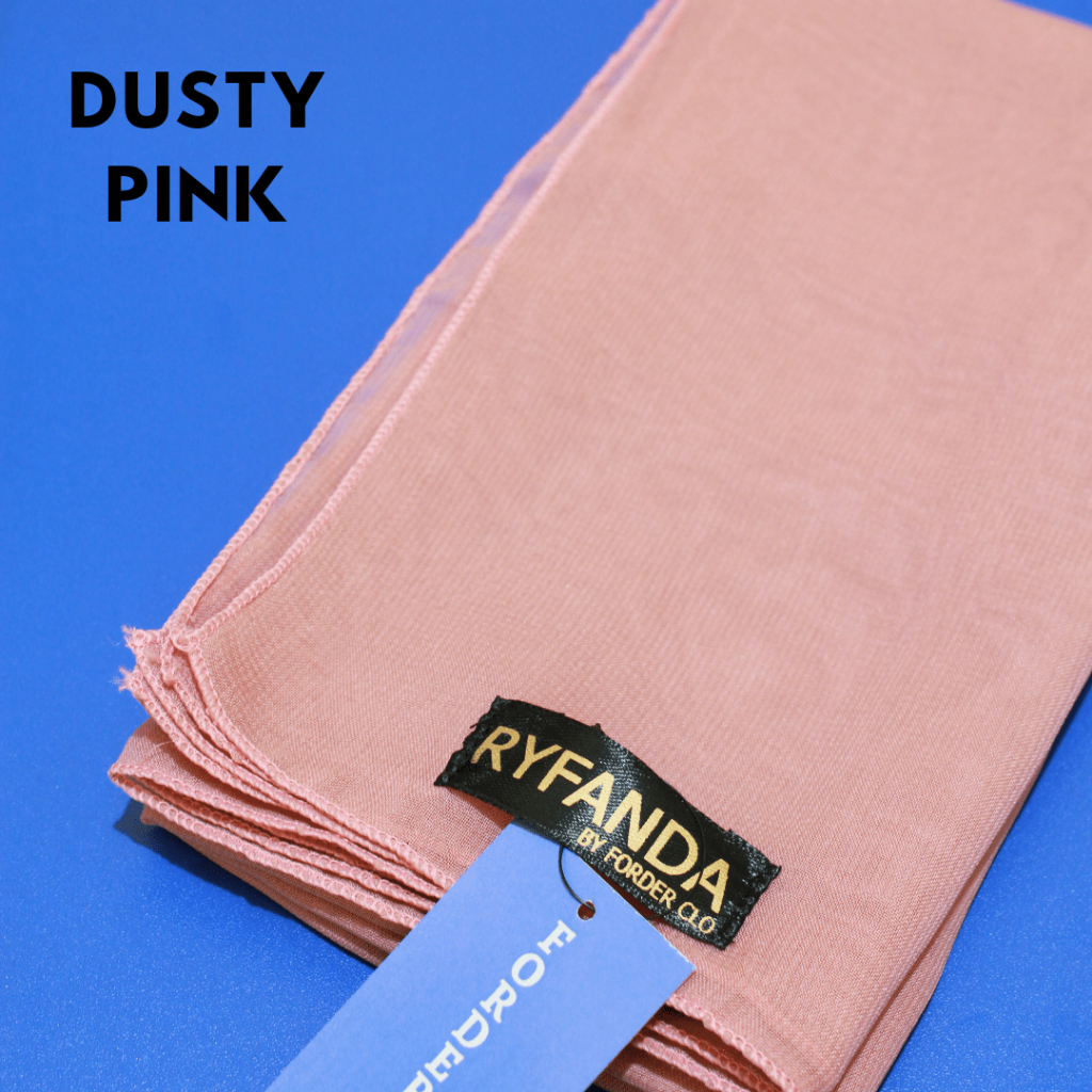 Kerudung Segiempat dusty pink RYFANDA