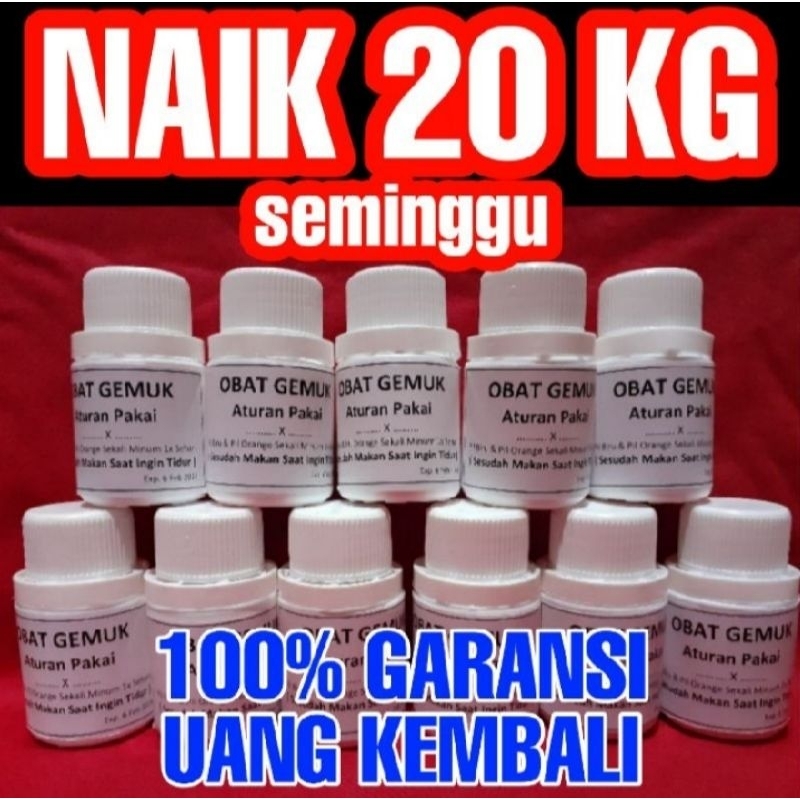 Obat gemuk badan racikan farmasi vitamin penambah nafsu makan pria dan wanita dewasa BPOM