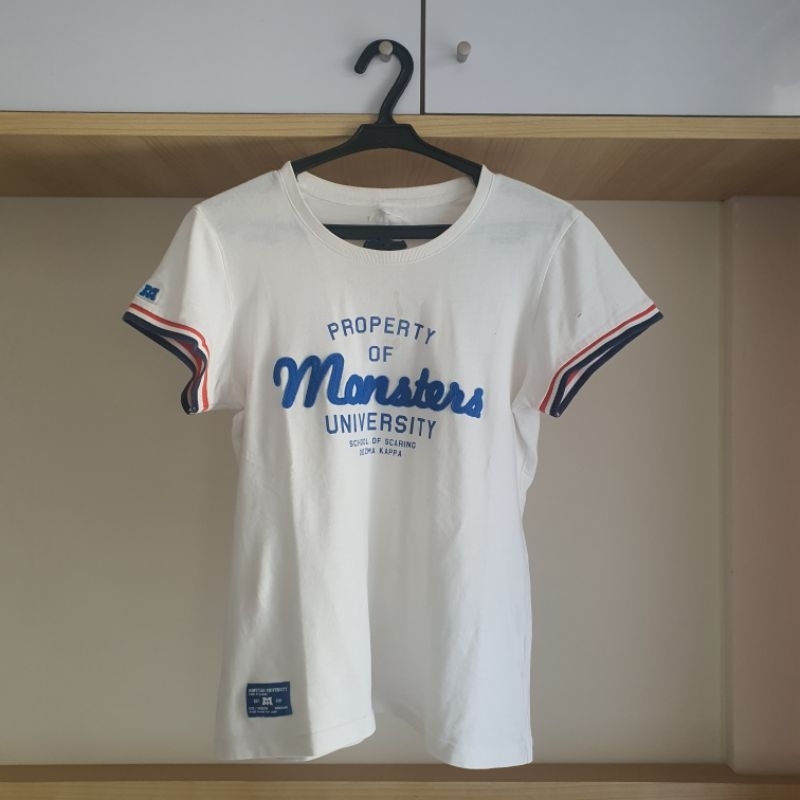 (BUY 1 GET 1) Giordano Monster University Oozma Kappa White Shirt
