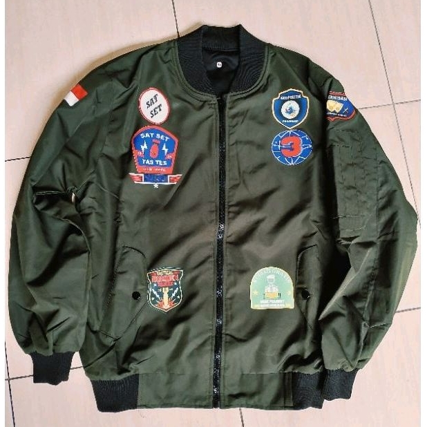 Jaket bomber army Ganjar Mahfud top gun terlaris