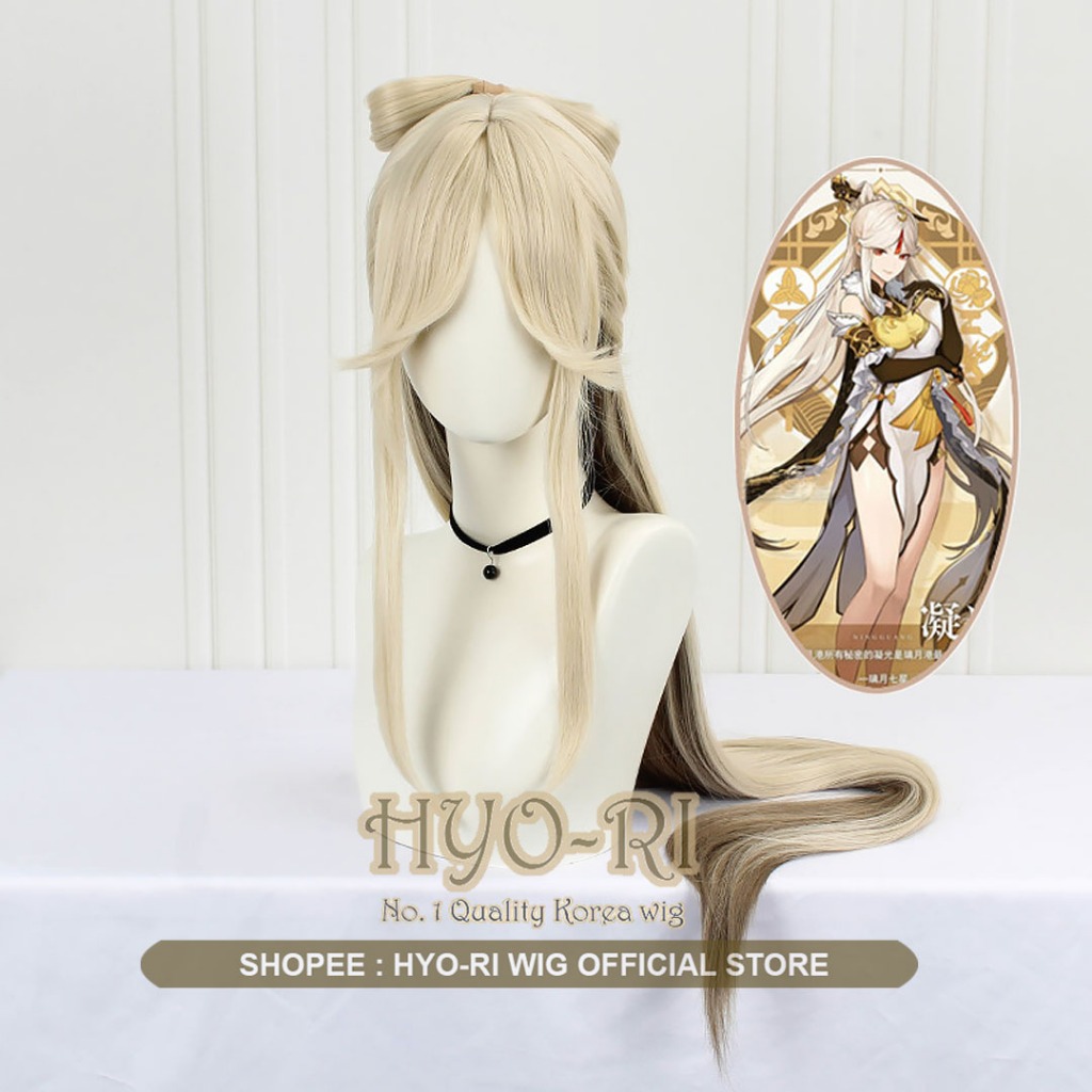 HYO-RI WIG : WIG NINGGUANG WIG NING GUANG WIG COSPLAY GAME GENSHIN IMPACT