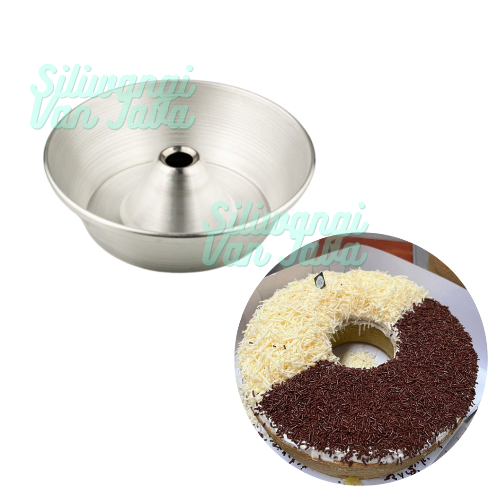 Loyang Tulban Pulde Pendek Tanpa Sambungan / Bolu Cake 18cm,20cm,22cm,24cm,26cm