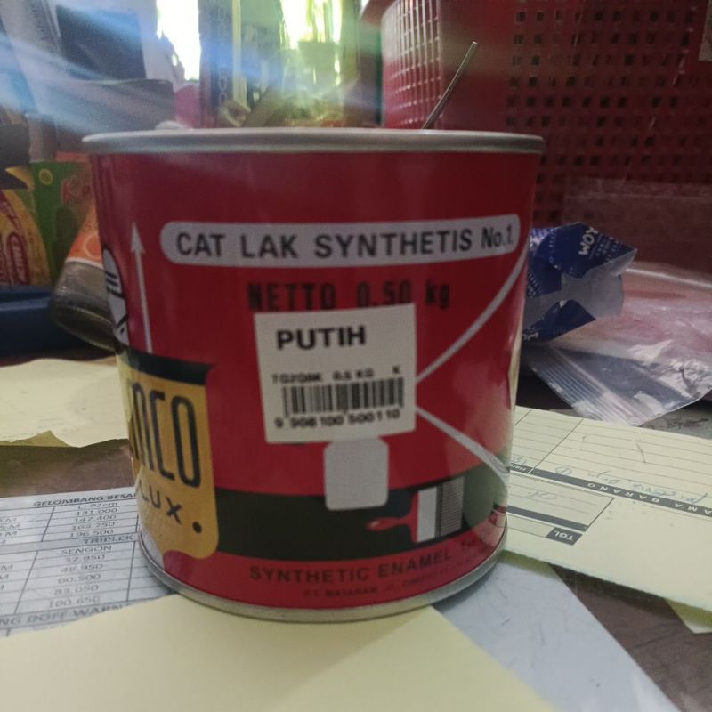 Cat emco 1/2 kg. 500 gram cat besi kayu emco synthetic