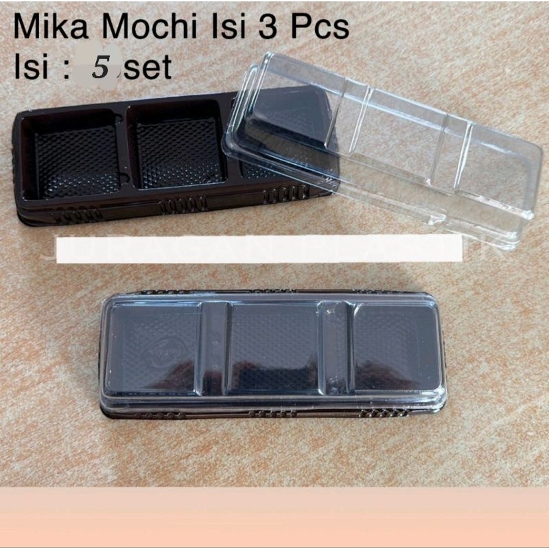 mika mochi sekat 3 & 4 moon cake isi 5 set