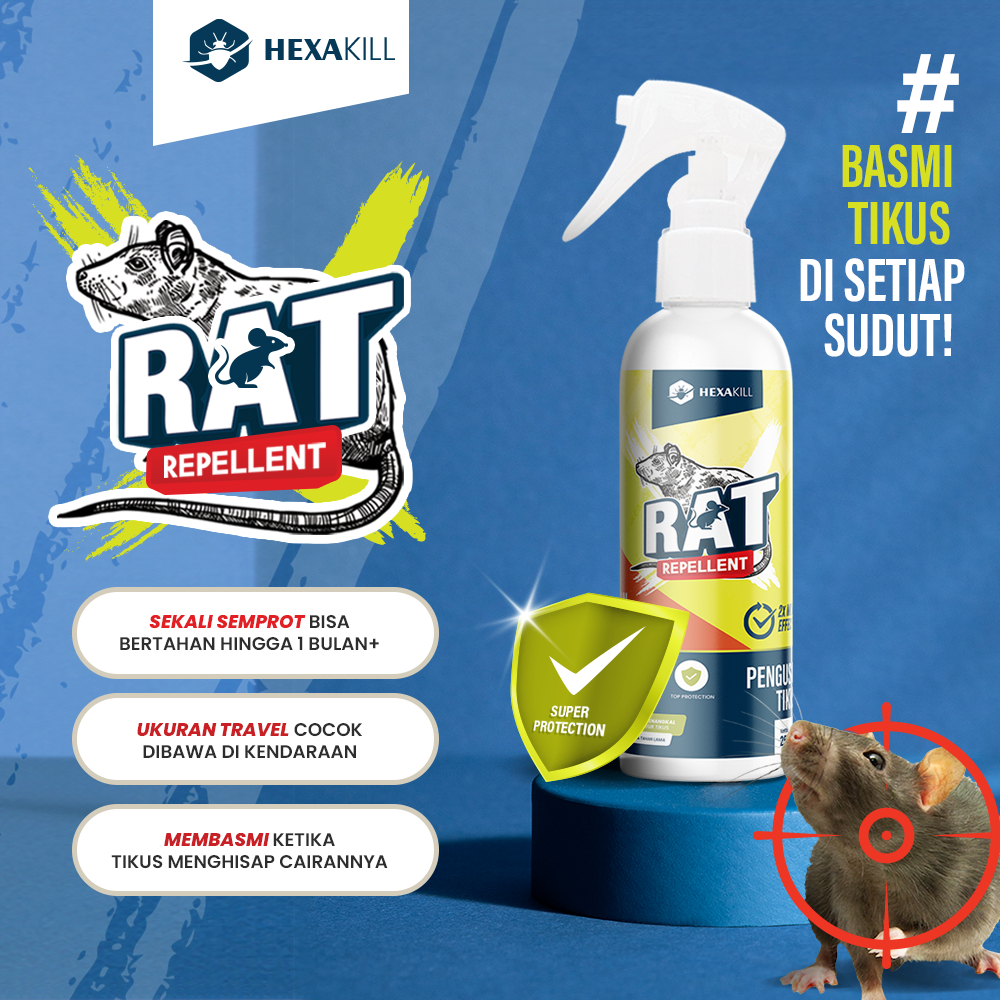 Hexakill Spray Semprotan anti tikus pembasmi dan pengusir tikus Ampuh