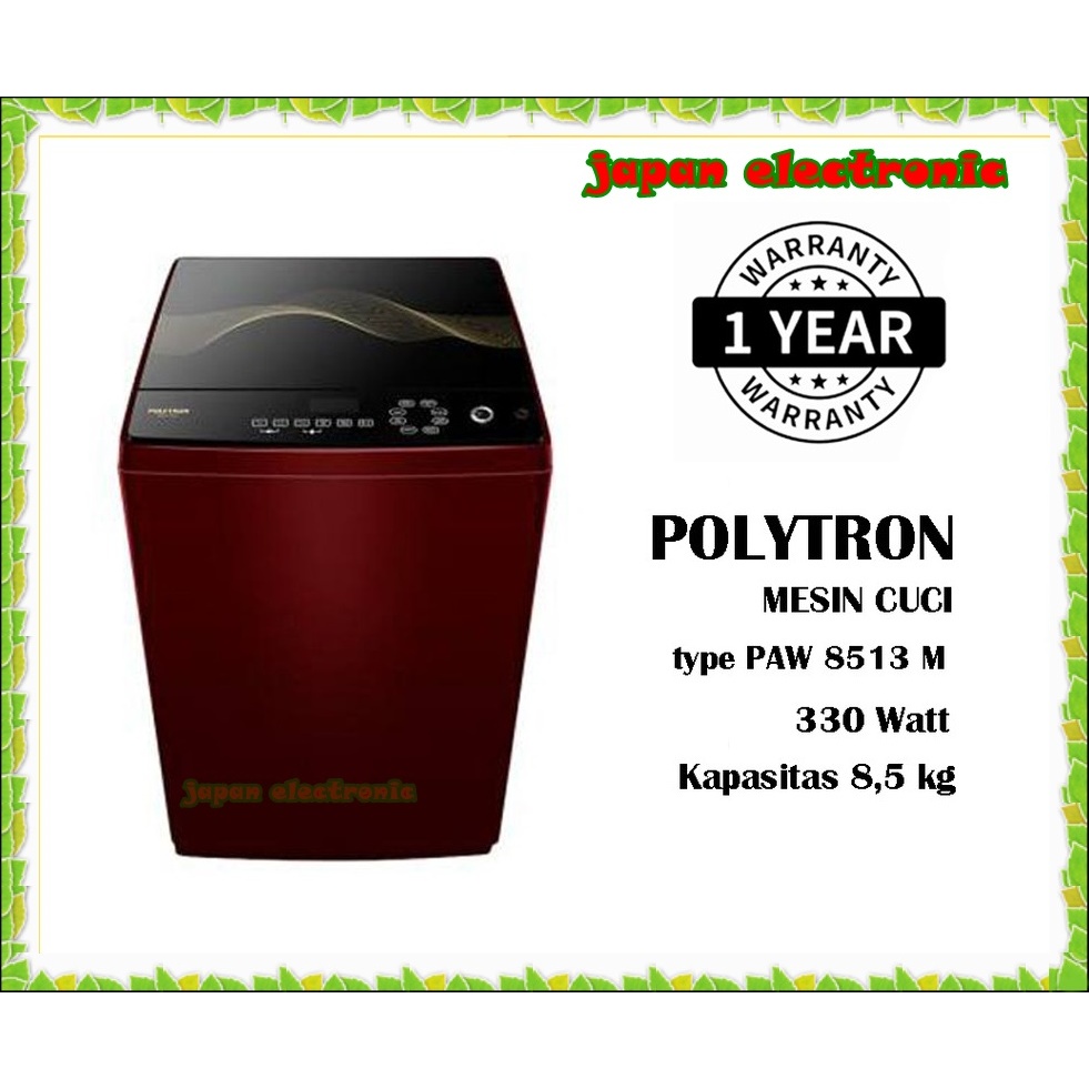 Mesin cuci Polytron otomatis PAW 8513