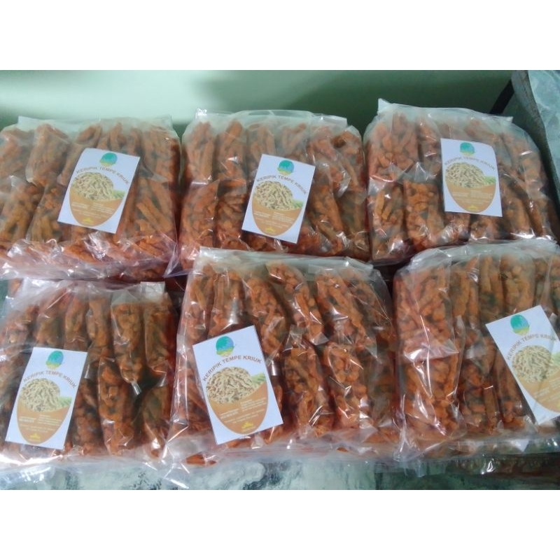 

Keripik Tempe Kriuk Perpack isi 12 Bungkus