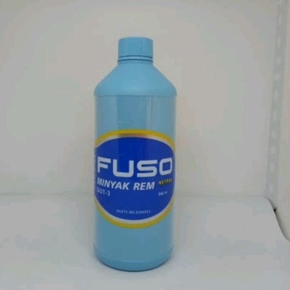 Minyak Rem FUSO 1Liter DOT 3 Warna Putih / Bening Brake Fluid Oli Rem Minyak Rem Motor / Mobil / Tru