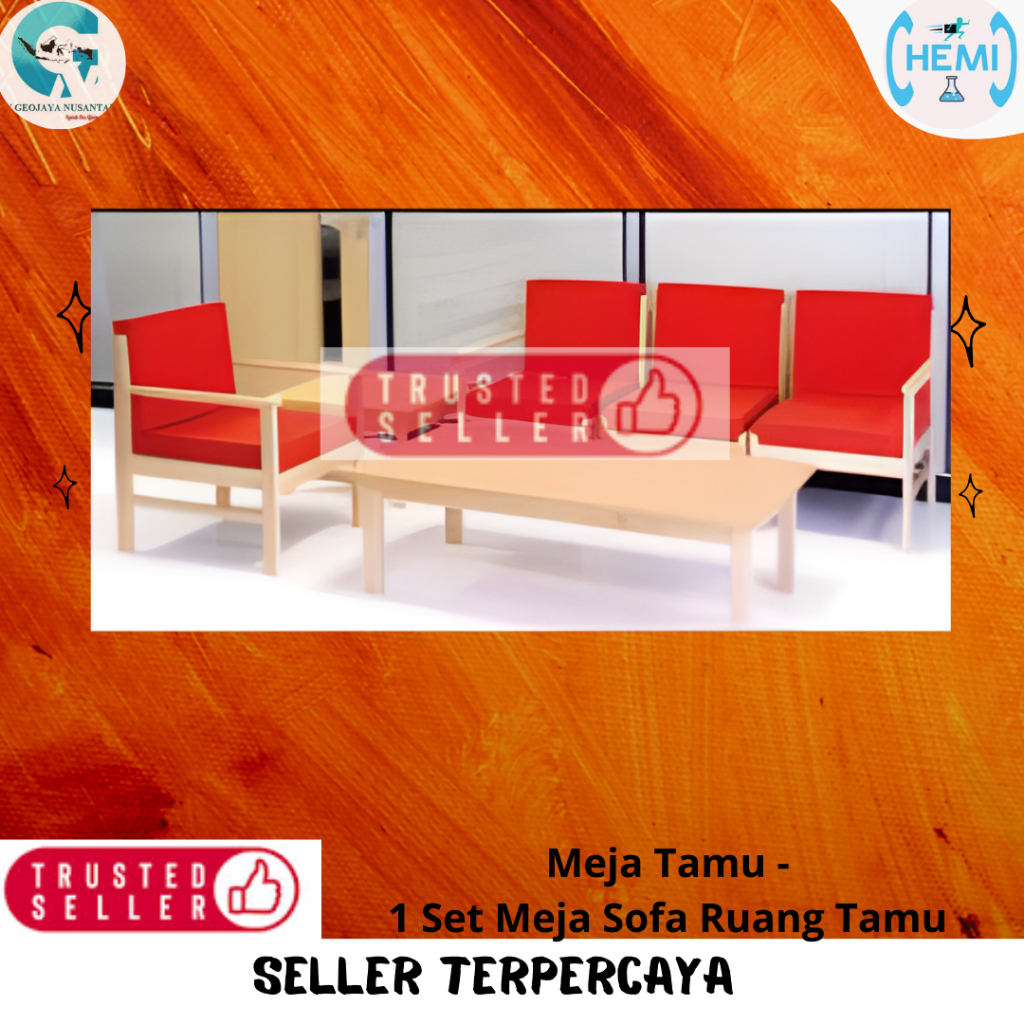 Meja Tamu -  1 Set Meja Sofa Ruang Tamu