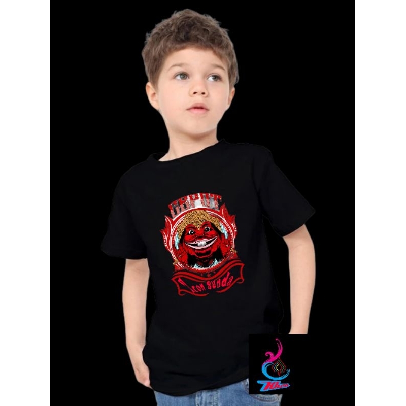 kaos anak seni Sunda wayang golek cepot