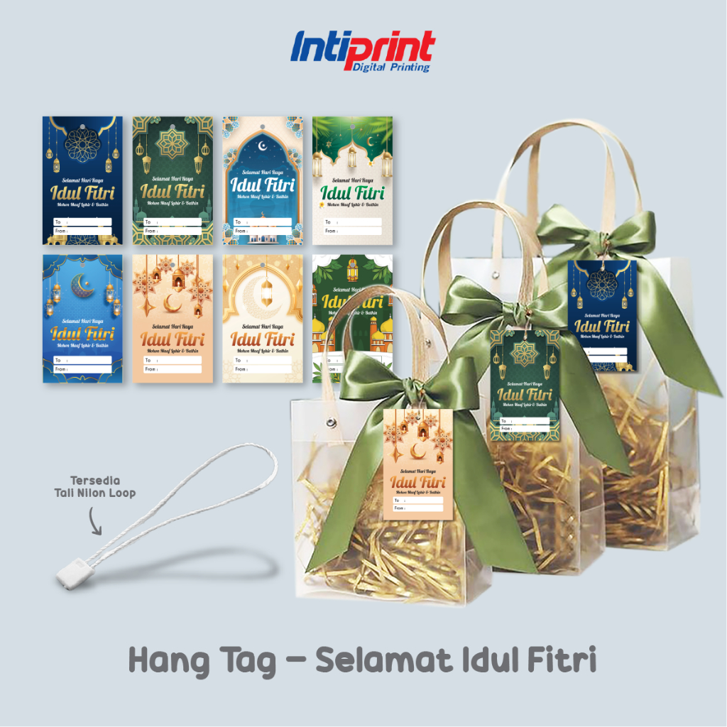 Hang Tag Lebaran isi Custom Selamat Idul Fitri Tag / Gift Card
