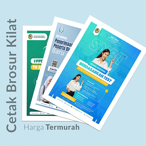 CETAK BROSUR PPDB KILAT BISA ECER UKURAN A5