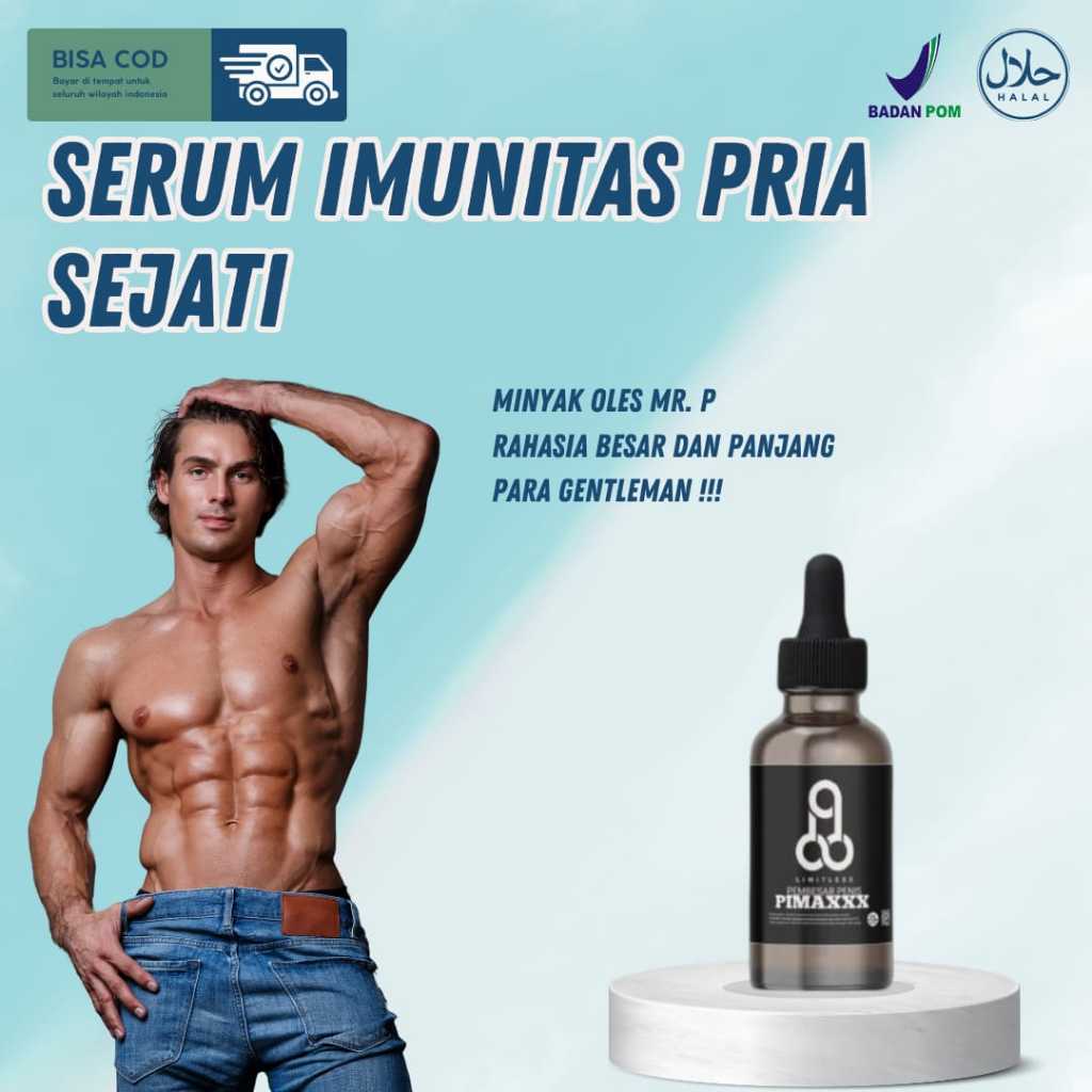 (PRIVASI AMAN) PIMAXXX - Minyak Oles - Serum Pembesar dan Panjang MR.P Ampuh Permanen BPOM HALAL MUJ