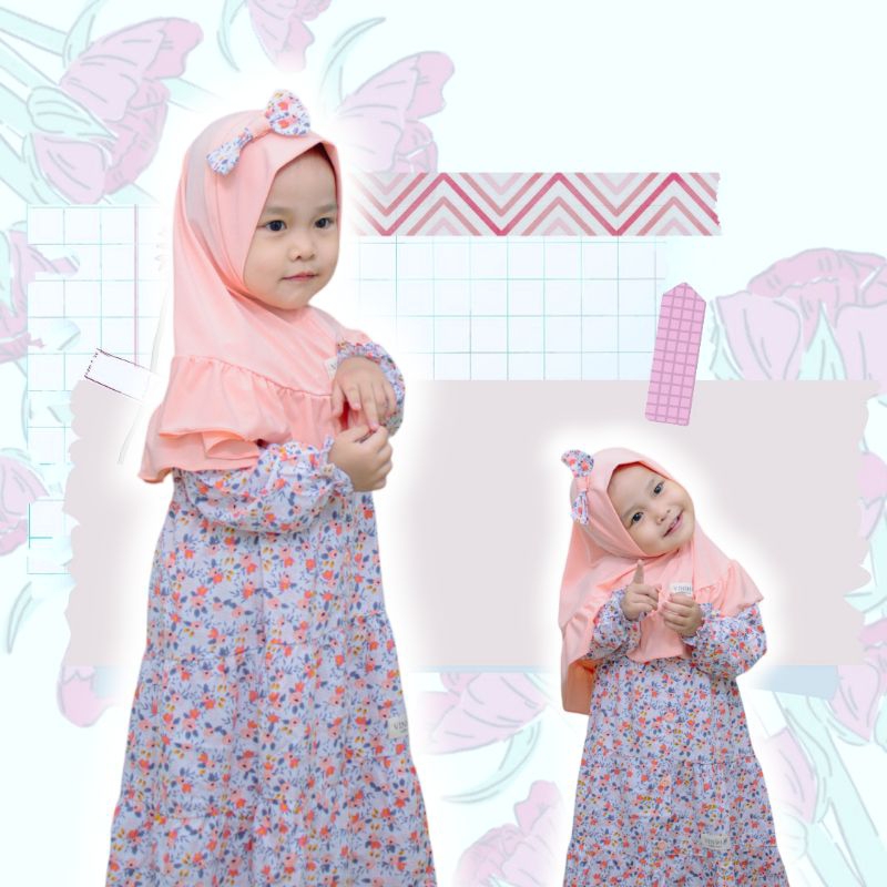 gamis anak katun rayon viscose