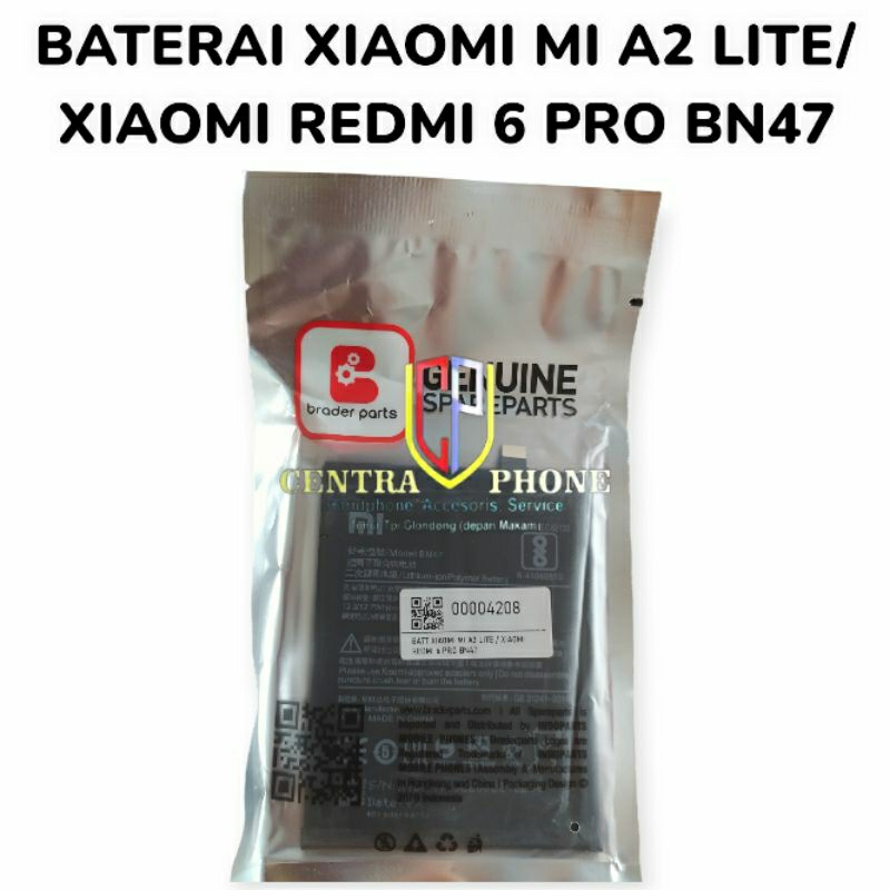 BATRE BATREI BATERAI XIAOMI MI A2 LITE/XIAOMI REDMI 6 PRO BN47