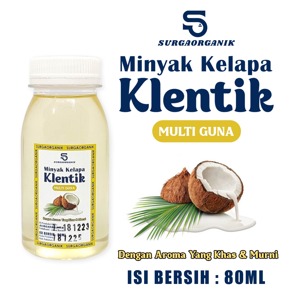 

Minyak Kelapa Klentik Kelentik 80ml Surgaorganik