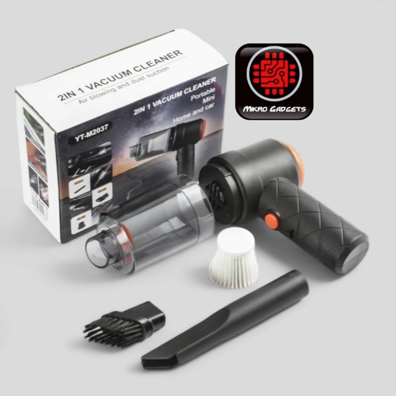 Vacum Cleaner Portable Mini 2in1 Vacuum Cleaner Penyedot Debu Mobil Recharger Baterai