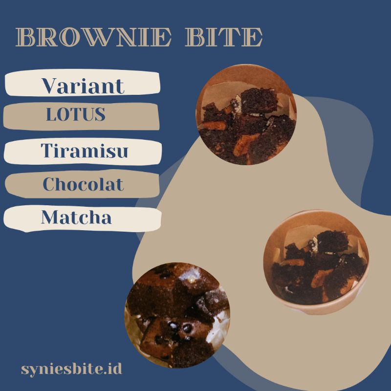 

brownies cup / brownies bite dengan berbagai macam toping , ada almond , keju , lotus , chocochip