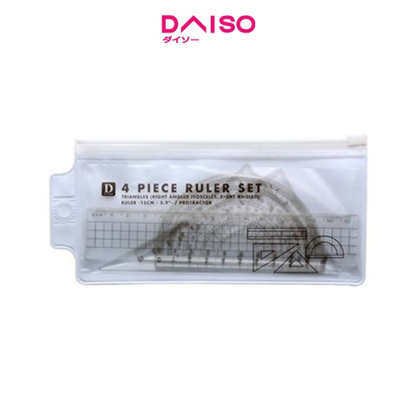 

Daiso 4 piece ruler set