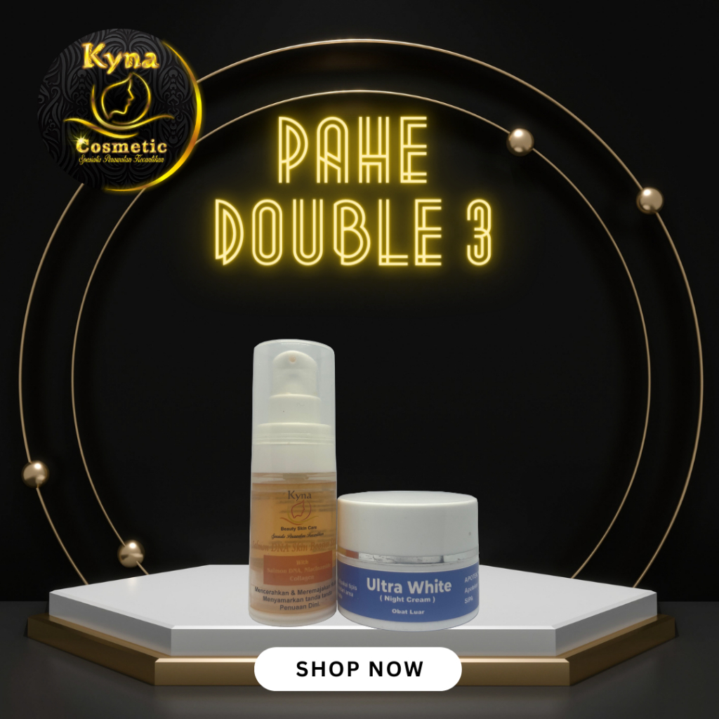 PAHE DOUBLE 3 (Ultra White Night Cream, Salmon DNA Skinbooster Serum)